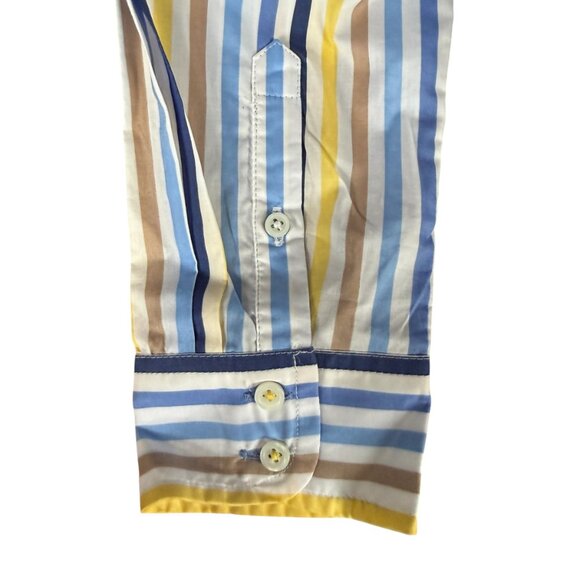 Talbots PS multicolored striped collared long sleeve button down shirt - Picture 6 of 9